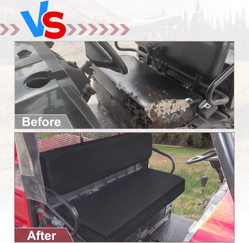 BORDAN UTV Waterproof Seat Cover for Kawasaki Mule 4000 4010 2009-2025, Heavy Duty 1680D Seat Covers for UTV Kawasaki Mule 3000 3010 2001-2008 Full Protection Outdoor (2 PCS) - Image 2